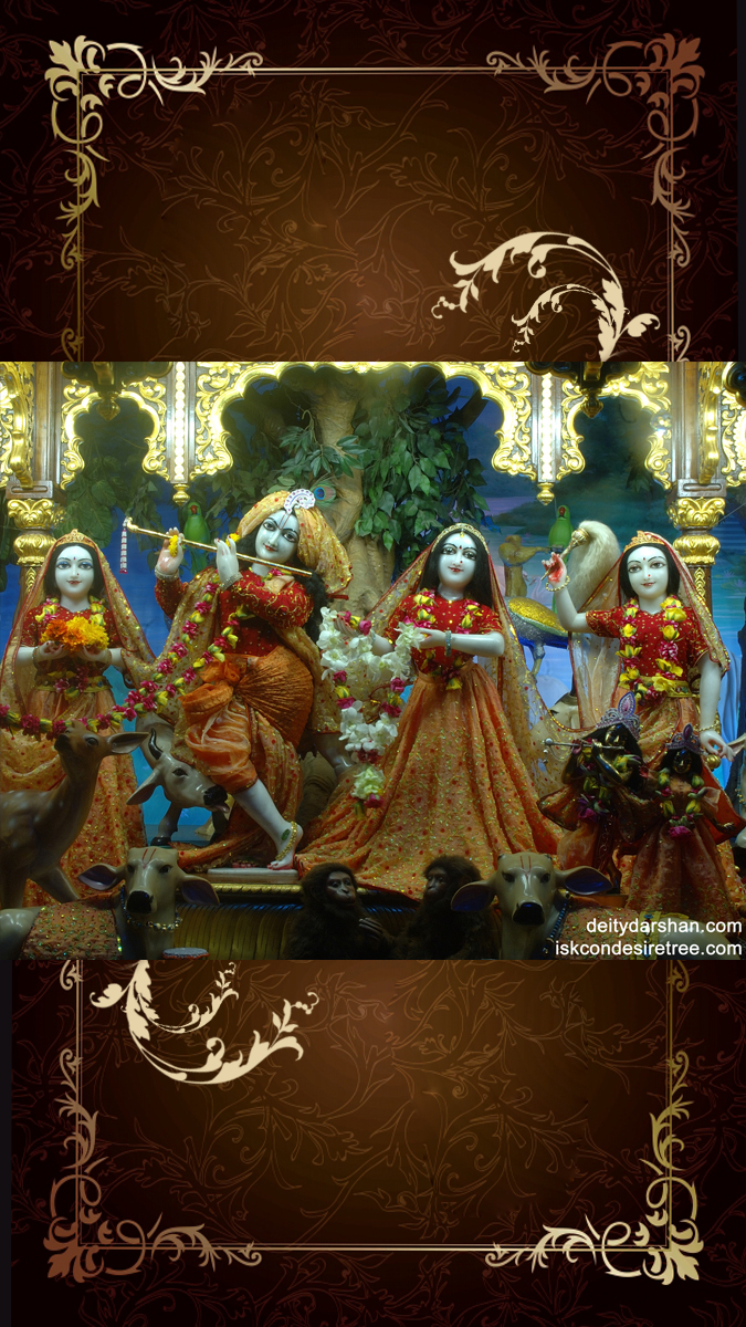 Sri Sri Radha Gopinath Lalita Vishakha Wallpaper (013) Size 675x1200 Download