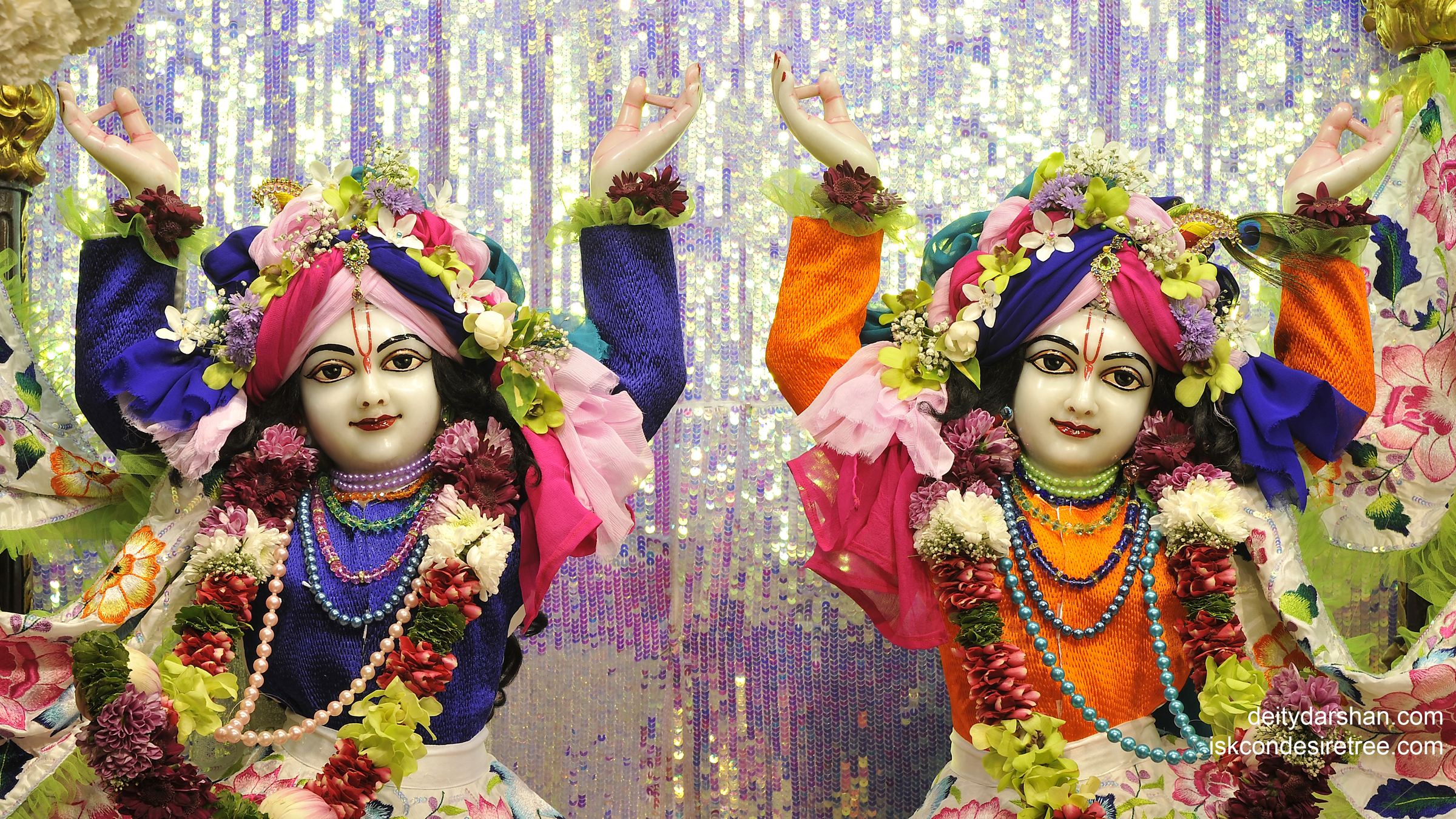 Sri Sri Nitai Gaurachandra Close up Wallpaper (015) Size 2400x1350 Download