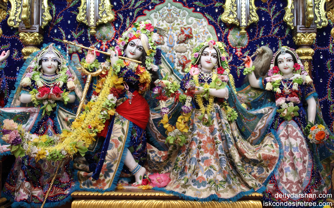 Sri Sri Radha Gopinath Lalita Vishakha Wallpaper (018) Size 1280x800 Download