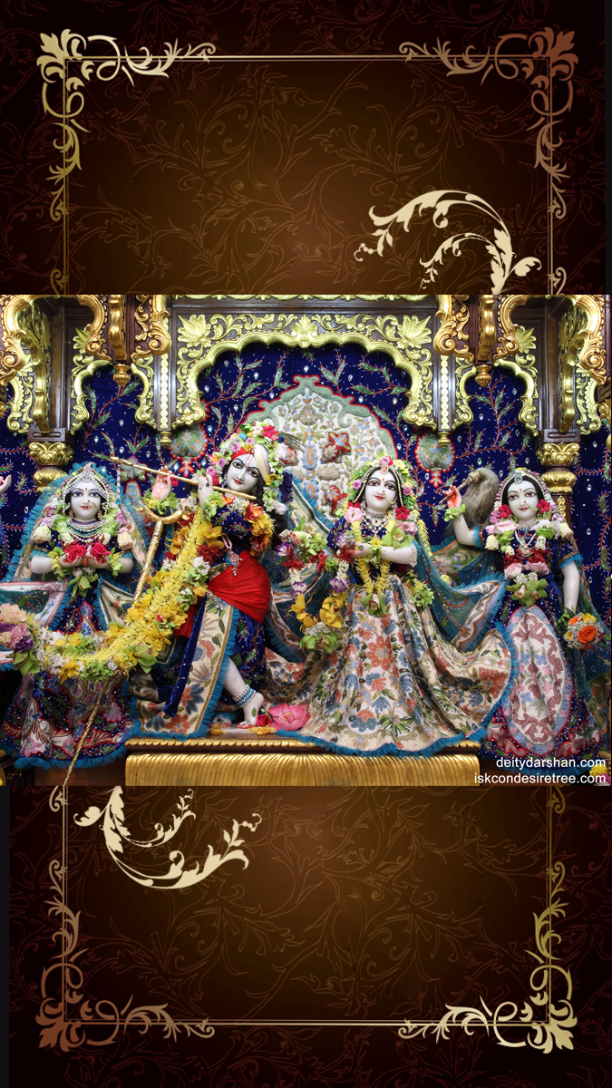 Sri Sri Radha Gopinath Lalita Vishakha Wallpaper (018) Size 675x1200 Download