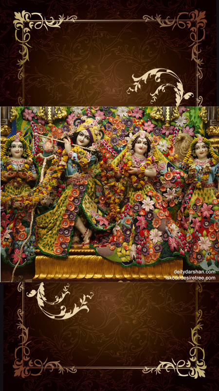 Sri Sri Radha Gopinath Lalita Vishakha Wallpaper (021) Size 450x800 Download