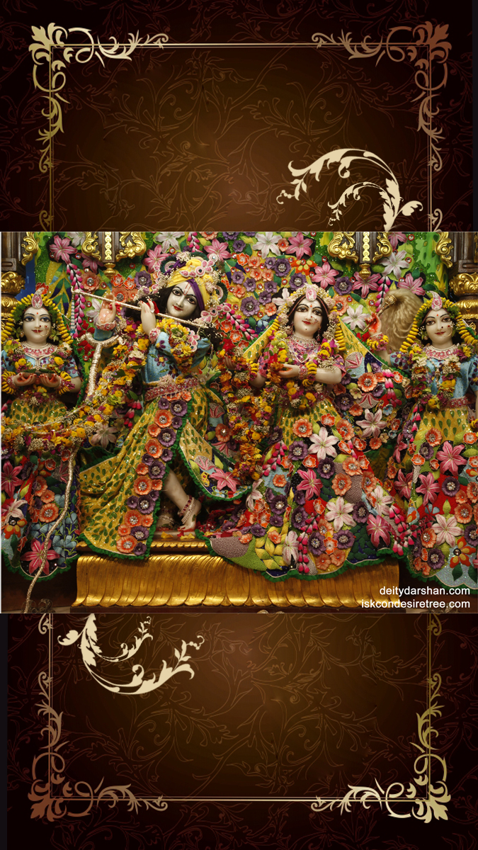 Sri Sri Radha Gopinath Lalita Vishakha Wallpaper (021) Size 675x1200 Download