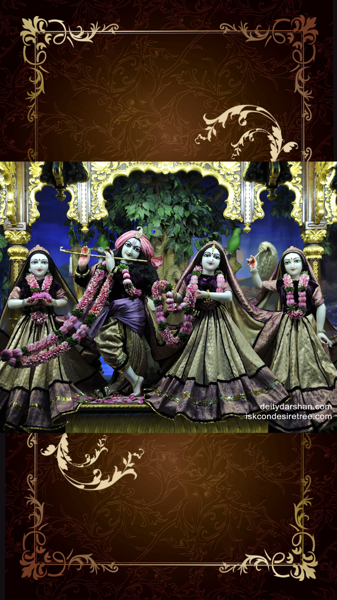 Sri Sri Radha Gopinath Lalita Vishakha Wallpaper (024) Size 675x1200 Download