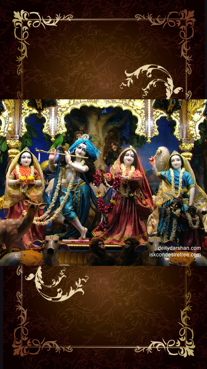Sri Sri Radha Gopinath Lalita Vishakha Wallpaper (025) Size 675x1200 Download