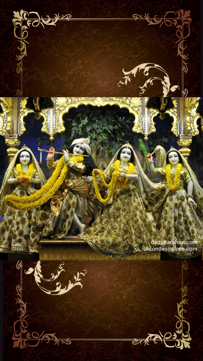 Sri Sri Radha Gopinath Lalita Vishakha Wallpaper (026) Size 675x1200 Download