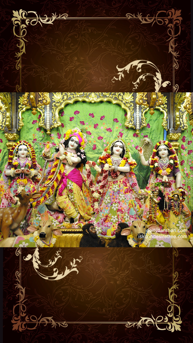 Sri Sri Radha Gopinath Lalita Vishakha Wallpaper (029) Size 675x1200 Download