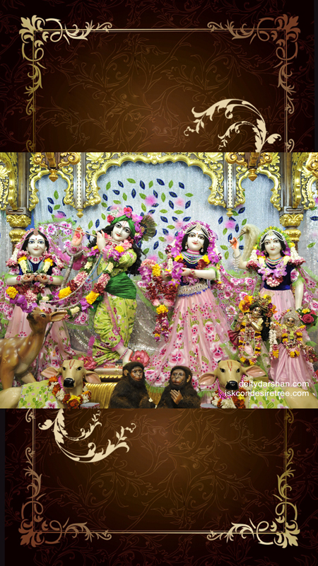 Sri Sri Radha Gopinath Lalita Vishakha Wallpaper (030) Size 450x800 Download