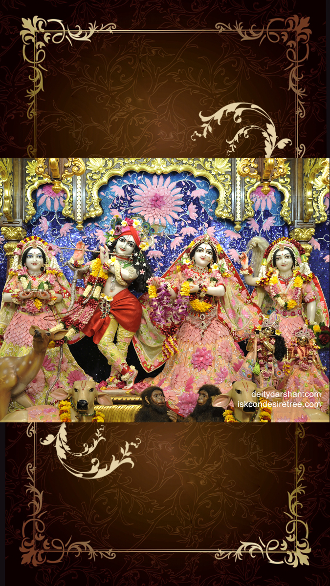 Sri Sri Radha Gopinath Lalita Vishakha Wallpaper (031) Size 675x1200 Download
