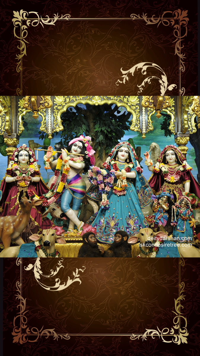 Sri Sri Radha Gopinath Lalita Vishakha Wallpaper (032) Size 675x1200 Download