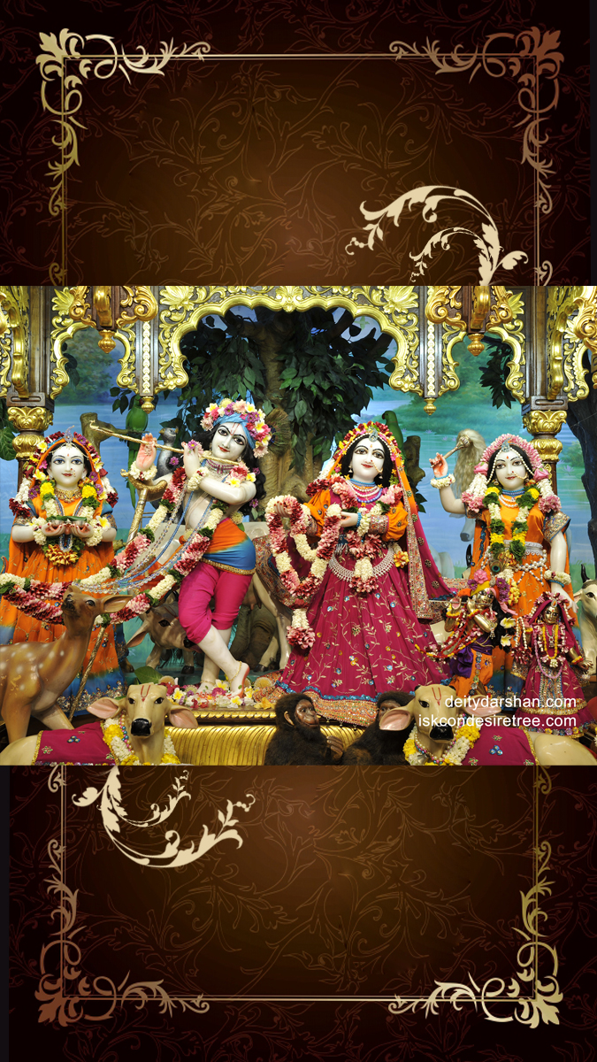 Sri Sri Radha Gopinath Lalita Vishakha Wallpaper (033) Size 675x1200 Download