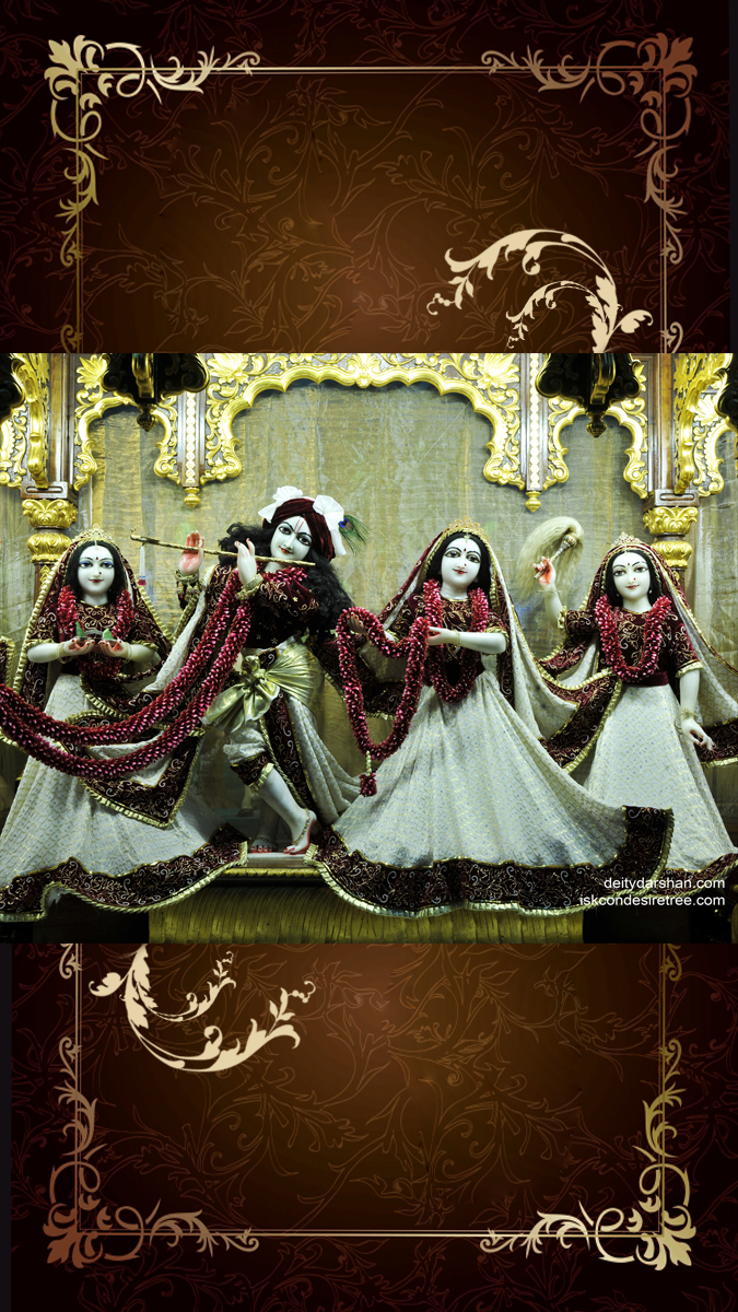 Sri Sri Radha Gopinath Lalita Vishakha Wallpaper (035) Size 675x1200 Download