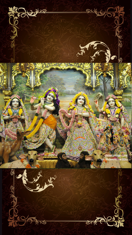 Sri Sri Radha Gopinath Lalita Vishakha Wallpaper (036) Size 450x800 Download