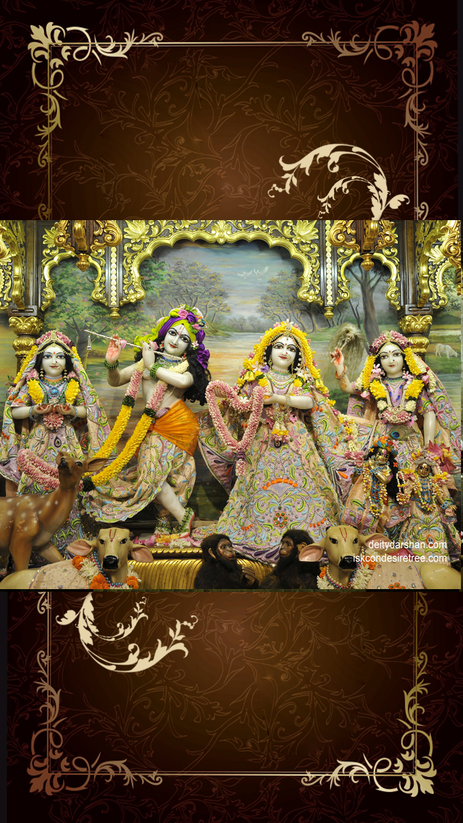 Sri Sri Radha Gopinath Lalita Vishakha Wallpaper (036) Size 675x1200 Download