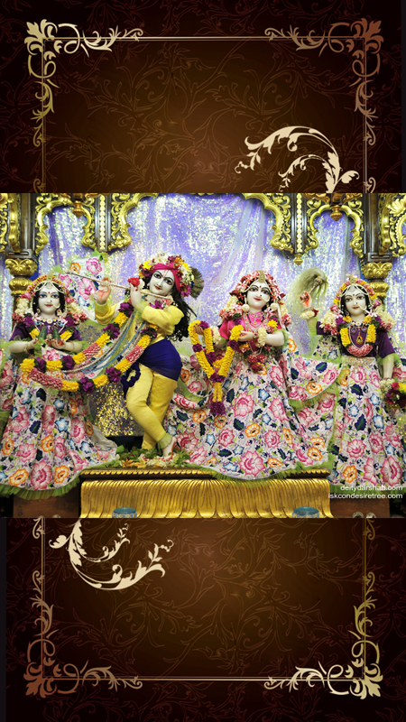 Sri Sri Radha Gopinath Lalita Vishakha Wallpaper (037) Size 450x800 Download
