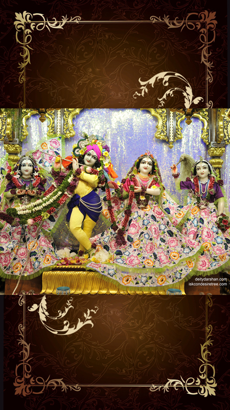 Sri Sri Radha Gopinath Lalita Vishakha Wallpaper (040) Size 450x800 Download