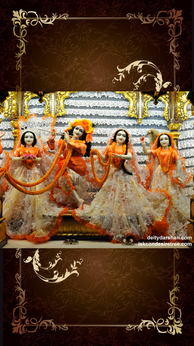Sri Sri Radha Gopinath Lalita Vishakha Wallpaper (041) Size 675x1200 Download
