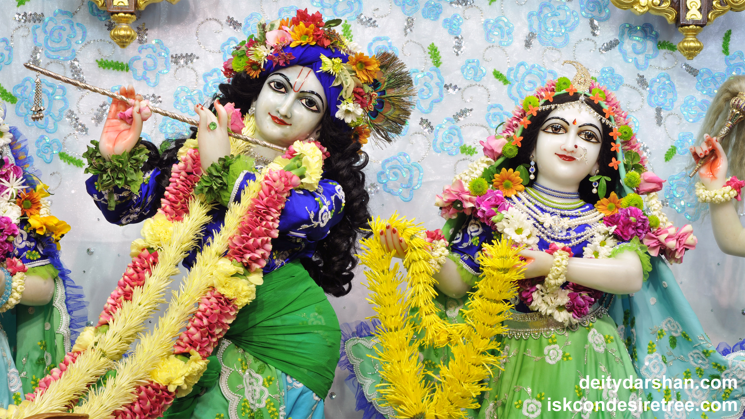 Sri Sri Radha Gopinath Close up Wallpaper (042) Size 2400x1350 Download