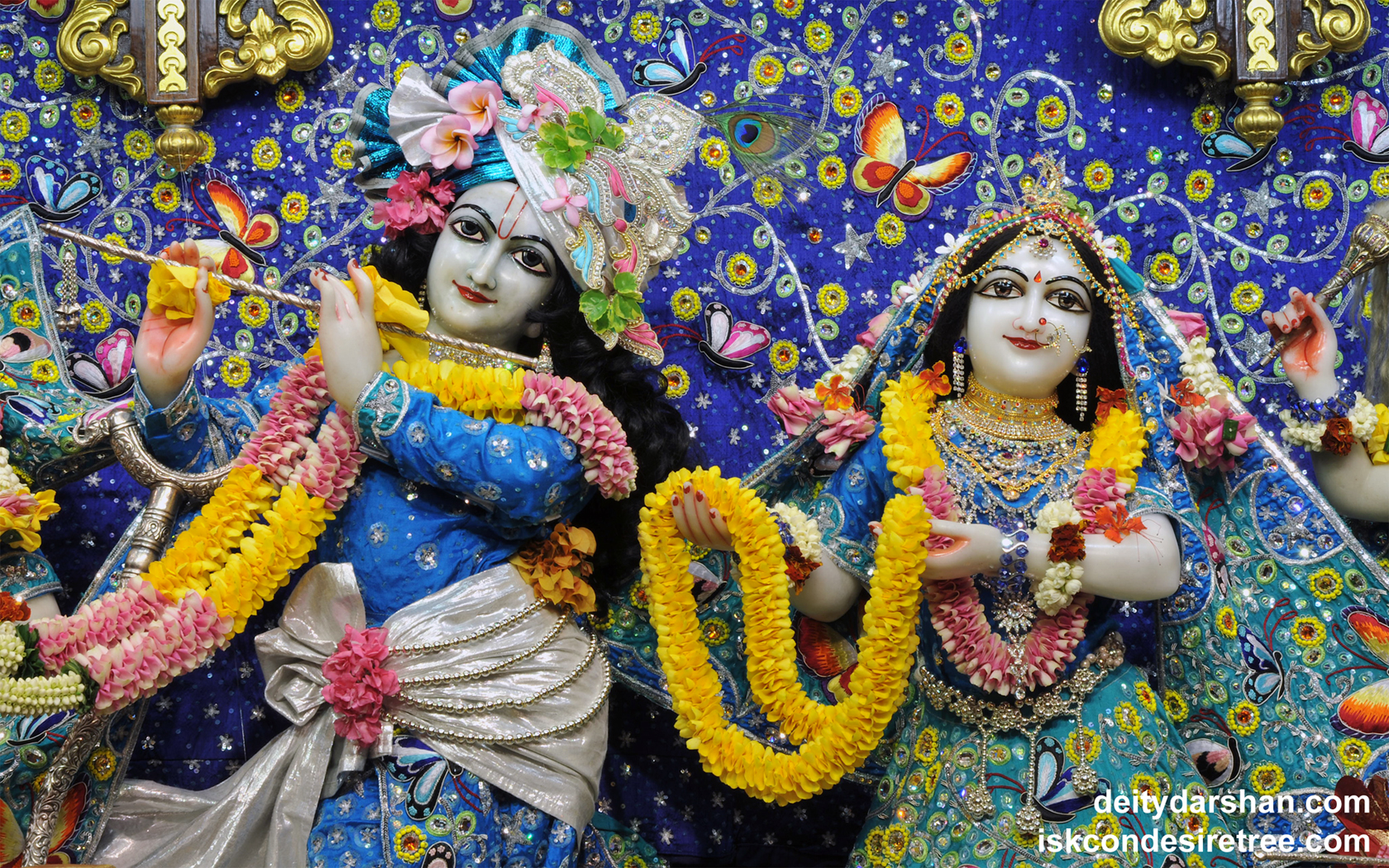 Sri Sri Radha Gopinath Close up Wallpaper (044) Size 1680x1050 Download