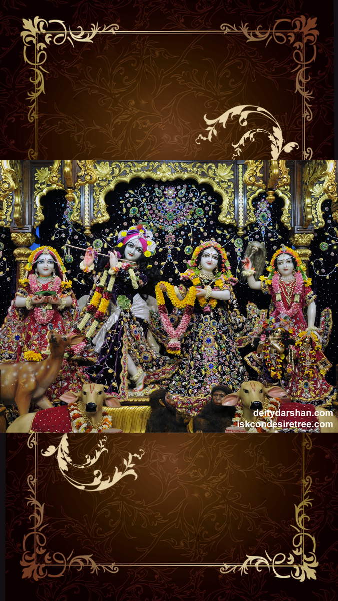 Sri Sri Radha Gopinath Lalita Vishakha Wallpaper (044) Size 675x1200 Download