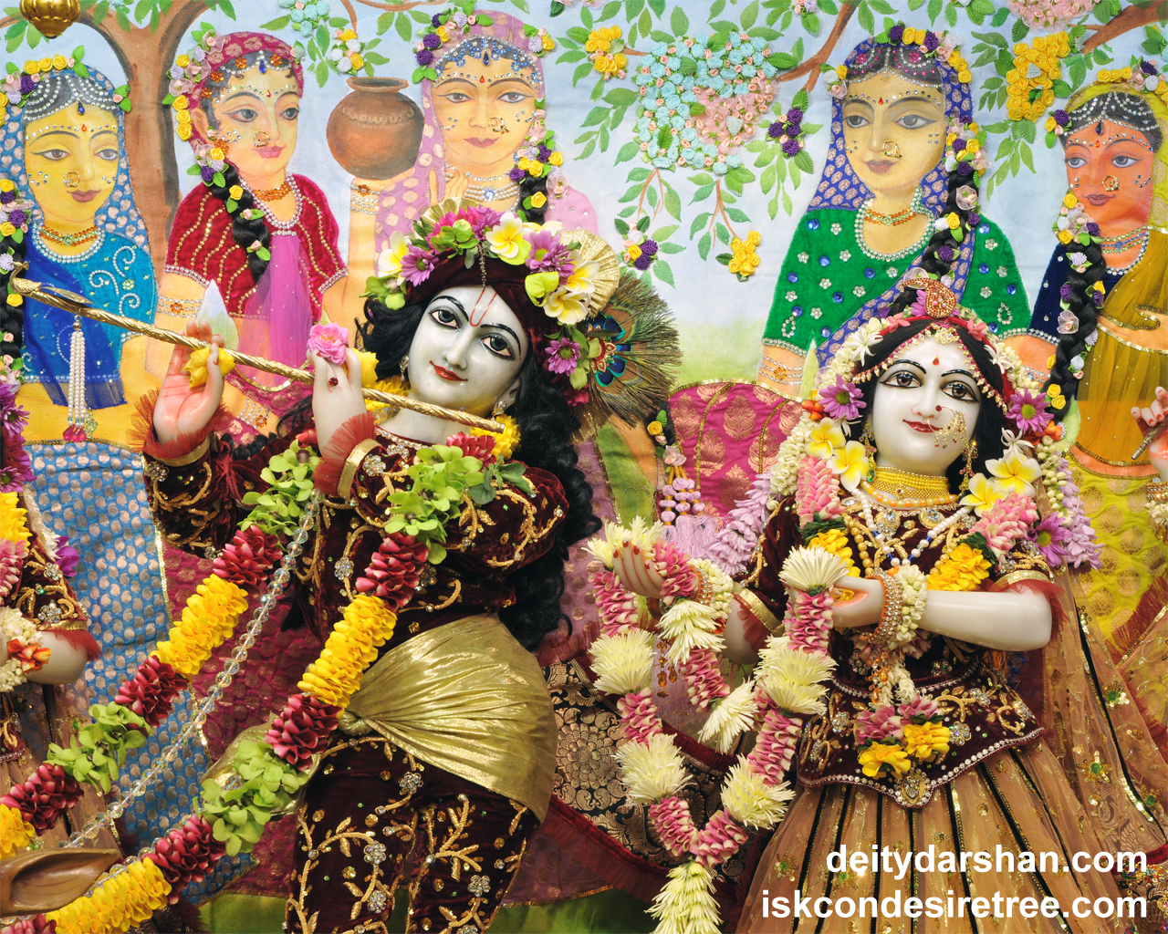 Sri Sri Radha Gopinath Close up Wallpaper (045) Size 1280x1024 Download