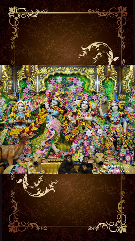 Sri Sri Radha Gopinath Lalita Vishakha Wallpaper (045) Size 450x800 Download