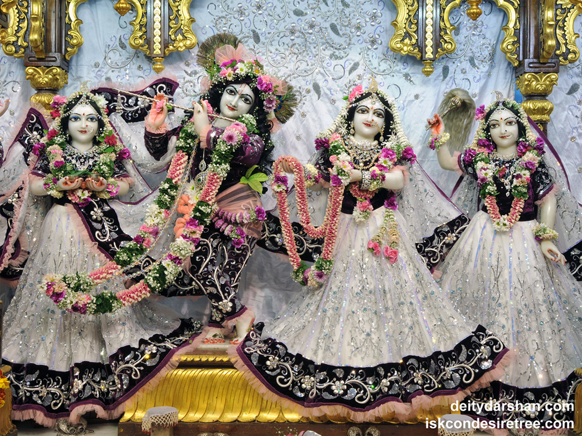 Sri Sri Radha Gopinath Lalita Vishakha Wallpaper (046) Size 1152x864 Download