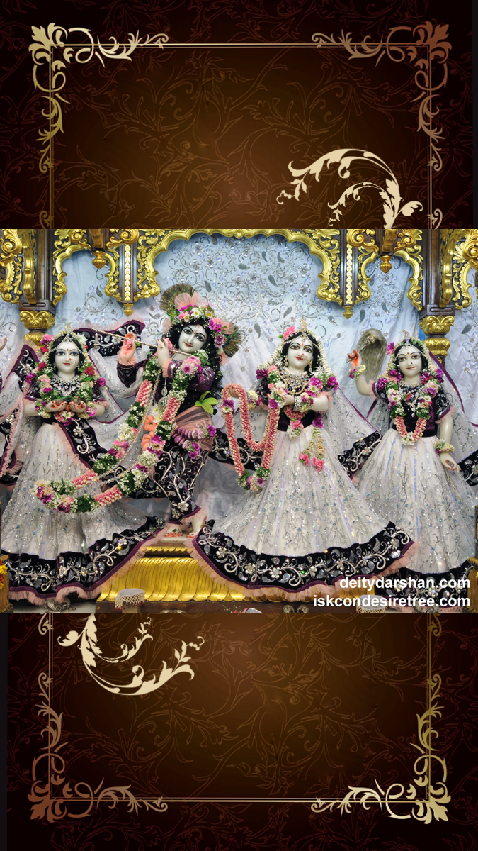 Sri Sri Radha Gopinath Lalita Vishakha Wallpaper (046) Size 675x1200 Download