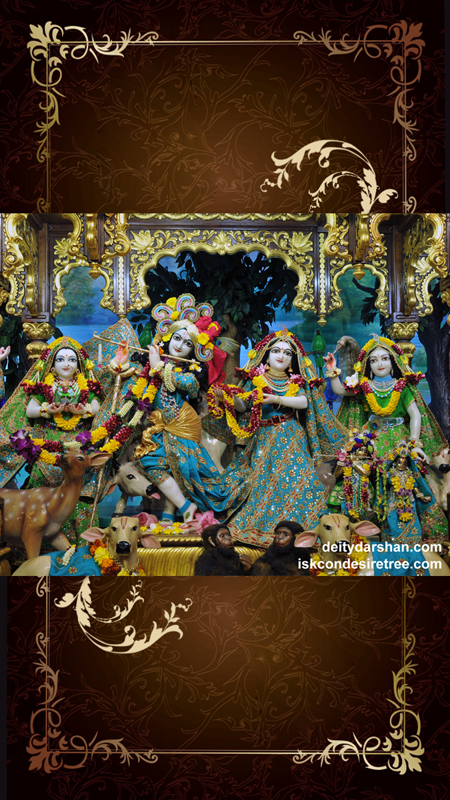 Sri Sri Radha Gopinath Lalita Vishakha Wallpaper (050) Size 450x800 Download