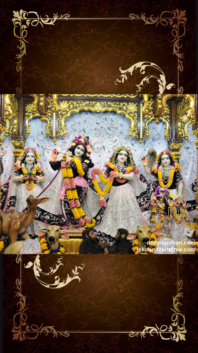 Sri Sri Radha Gopinath Lalita Vishakha Wallpaper (054) Size 675x1200 Download