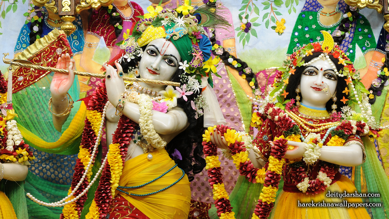 Sri Sri Radha Gopinath Close up Wallpaper (055) Size 1600x900 Download