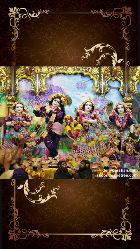 Sri Sri Radha Gopinath Lalita Vishakha Wallpaper (055) Size 450x800 Download