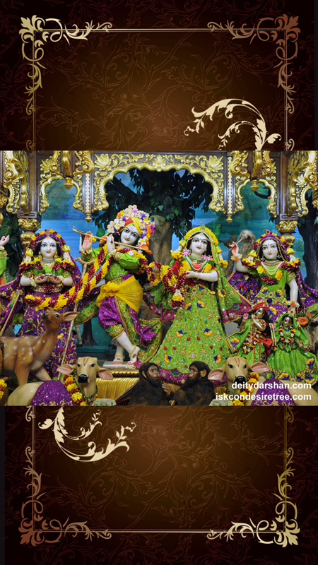 Sri Sri Radha Gopinath Lalita Vishakha Wallpaper (056) Size 450x800 Download