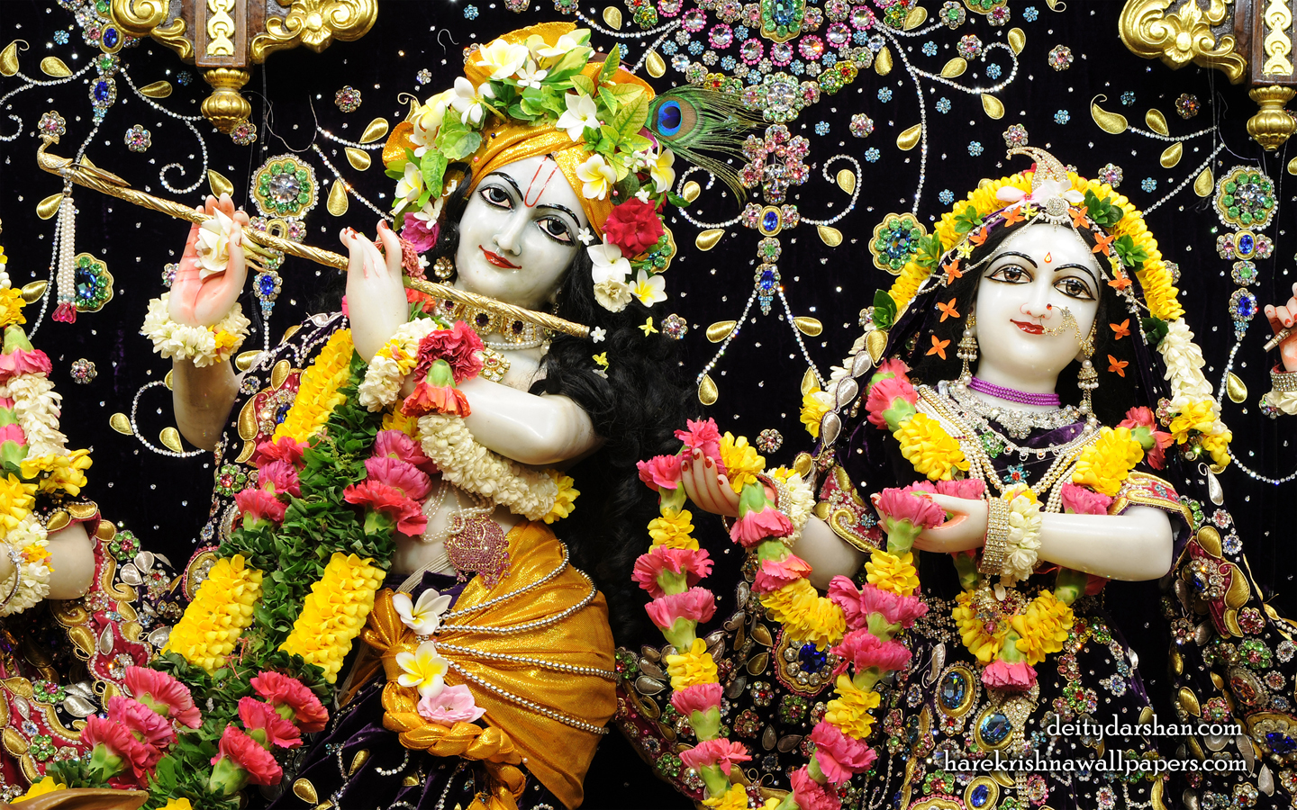 Sri Sri Radha Gopinath Close up Wallpaper (058) Size 1440x900 Download