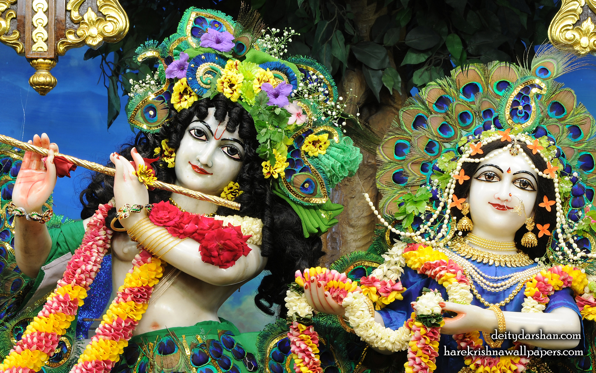 Sri Sri Radha Gopinath Close up Wallpaper (061) Size 1920x1200 Download