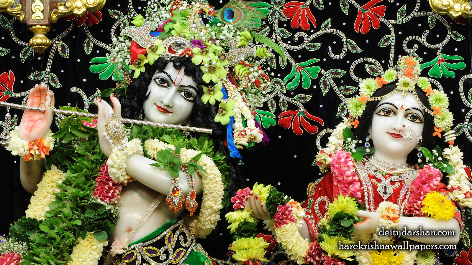 Sri Sri Radha Gopinath Close up Wallpaper (063) Size 1600x900 Download
