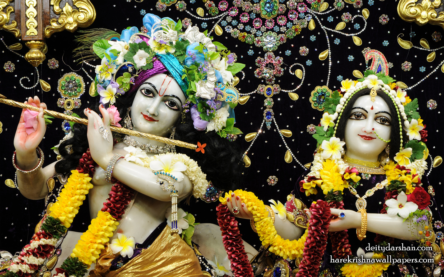 Sri Sri Radha Gopinath Close up Wallpaper (067) Size 1680x1050 Download