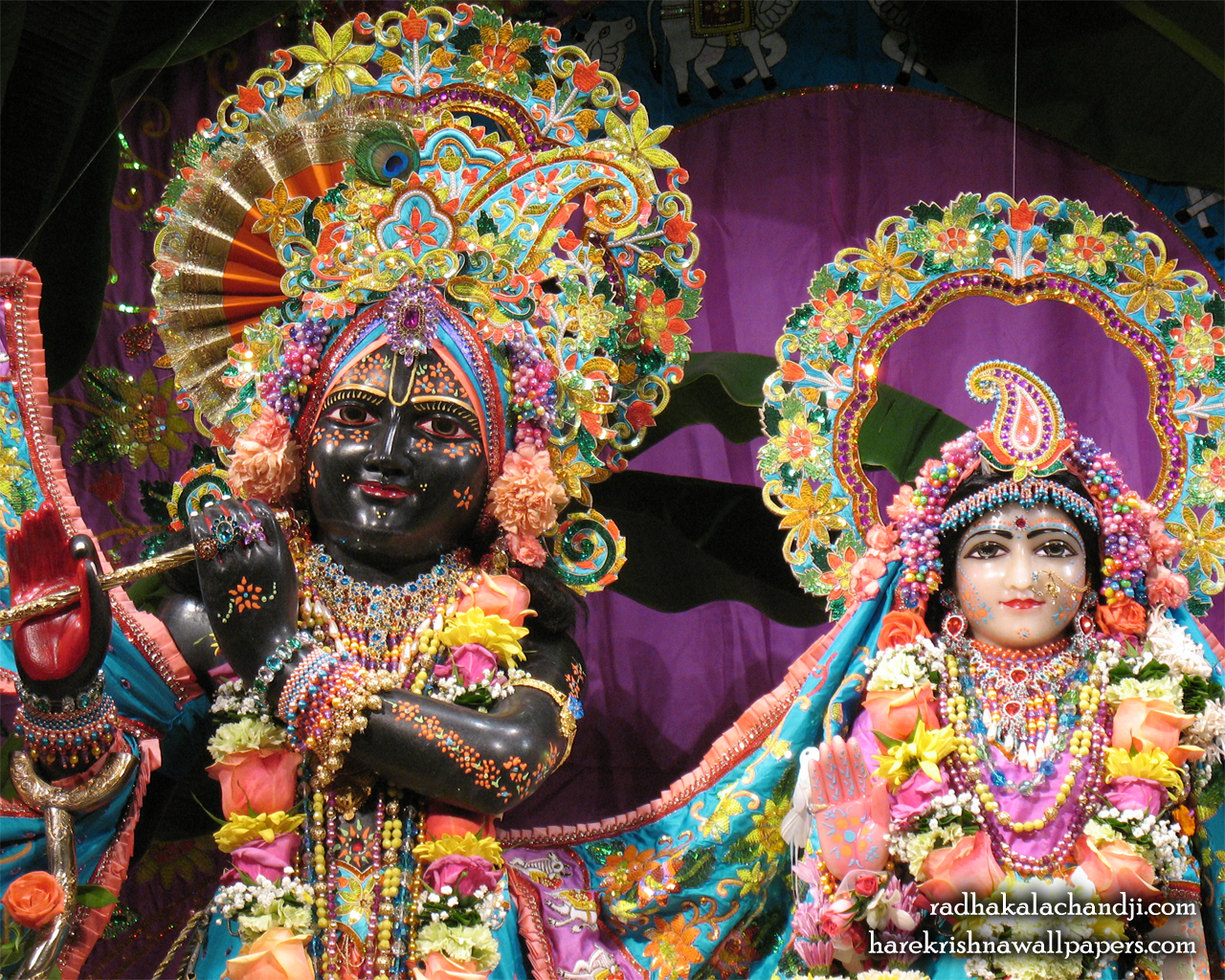 Sri Sri Radha Kalachanda Close up Wallpaper (003) Size 1280x1024 Download
