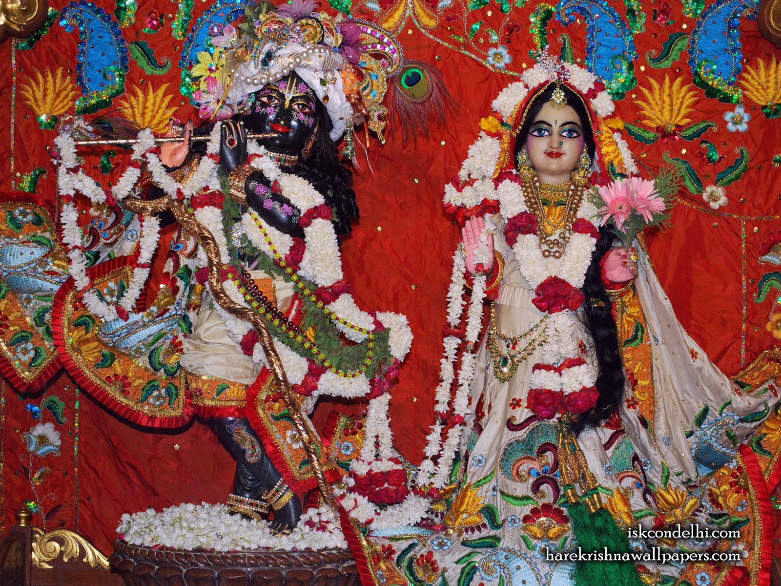 Sri Sri Radha Parthasarathi Wallpaper (001) Size1600x1200 Download