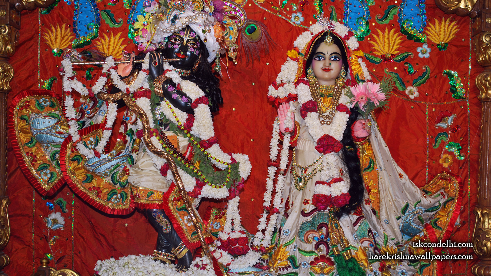 Sri Sri Radha Parthasarathi Wallpaper (001) Size 1600x900 Download