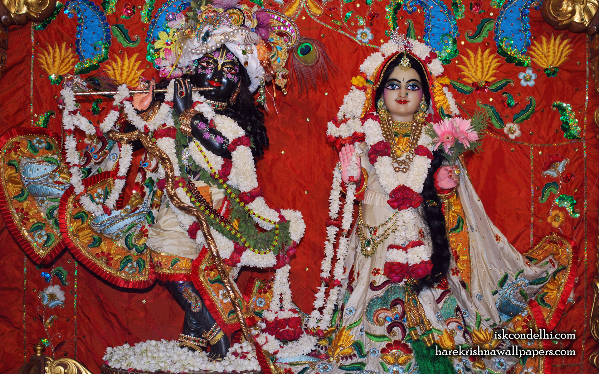 Sri Sri Radha Parthasarathi Wallpaper (001) Size 1920x1200 Download