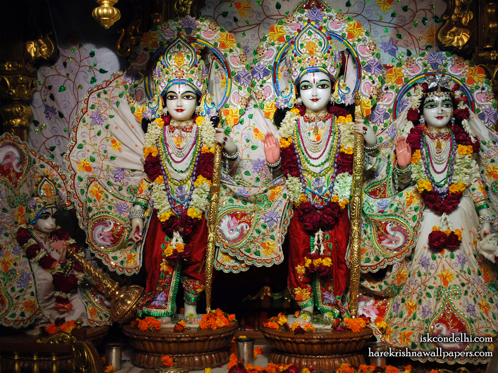 Sri Sri Sita Rama Laxman Hanuman Wallpaper (001) Size 1024x768 Download