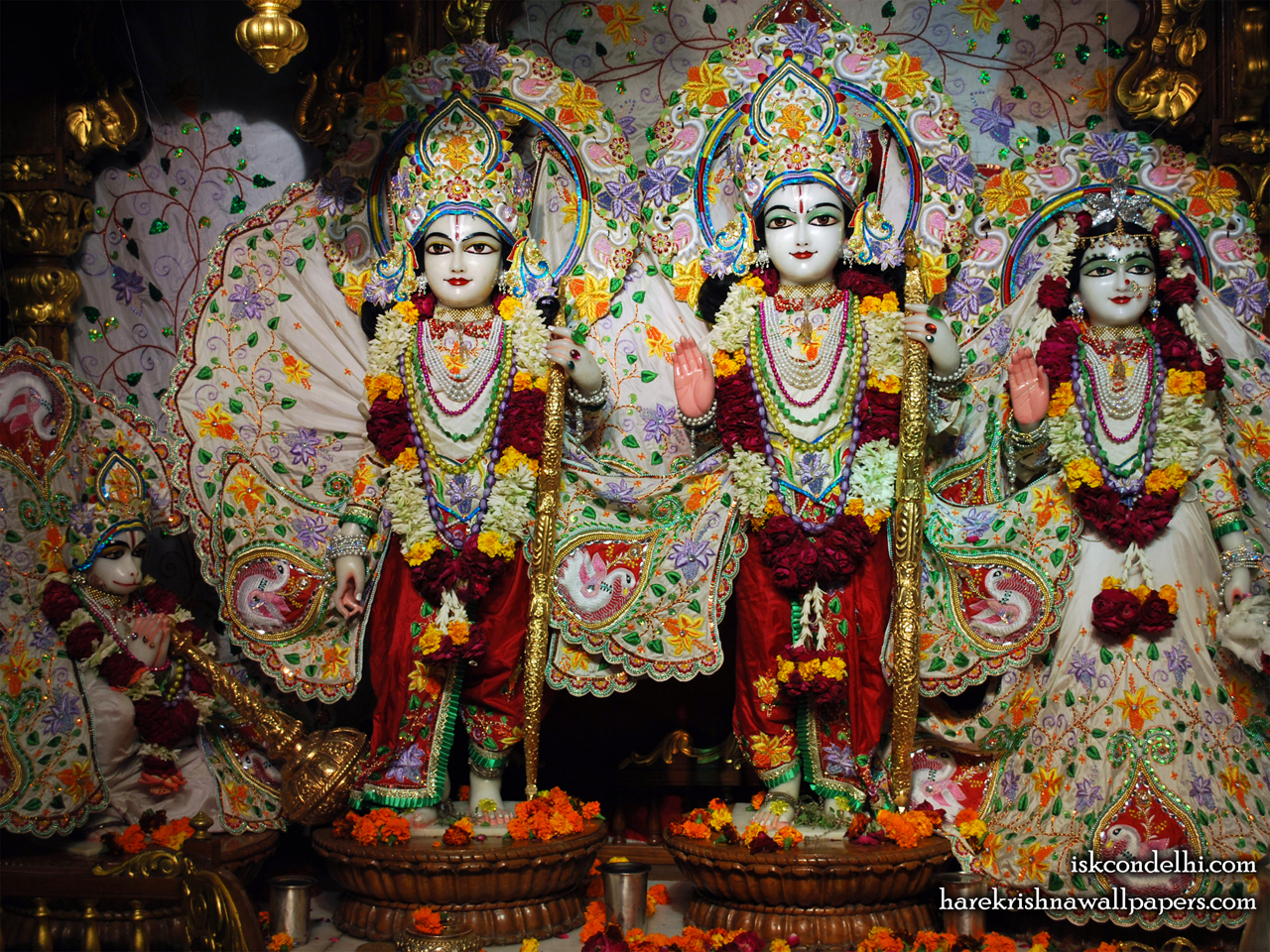 Sri Sri Sita Rama Laxman Hanuman Wallpaper (001) Size 1280x960 Download