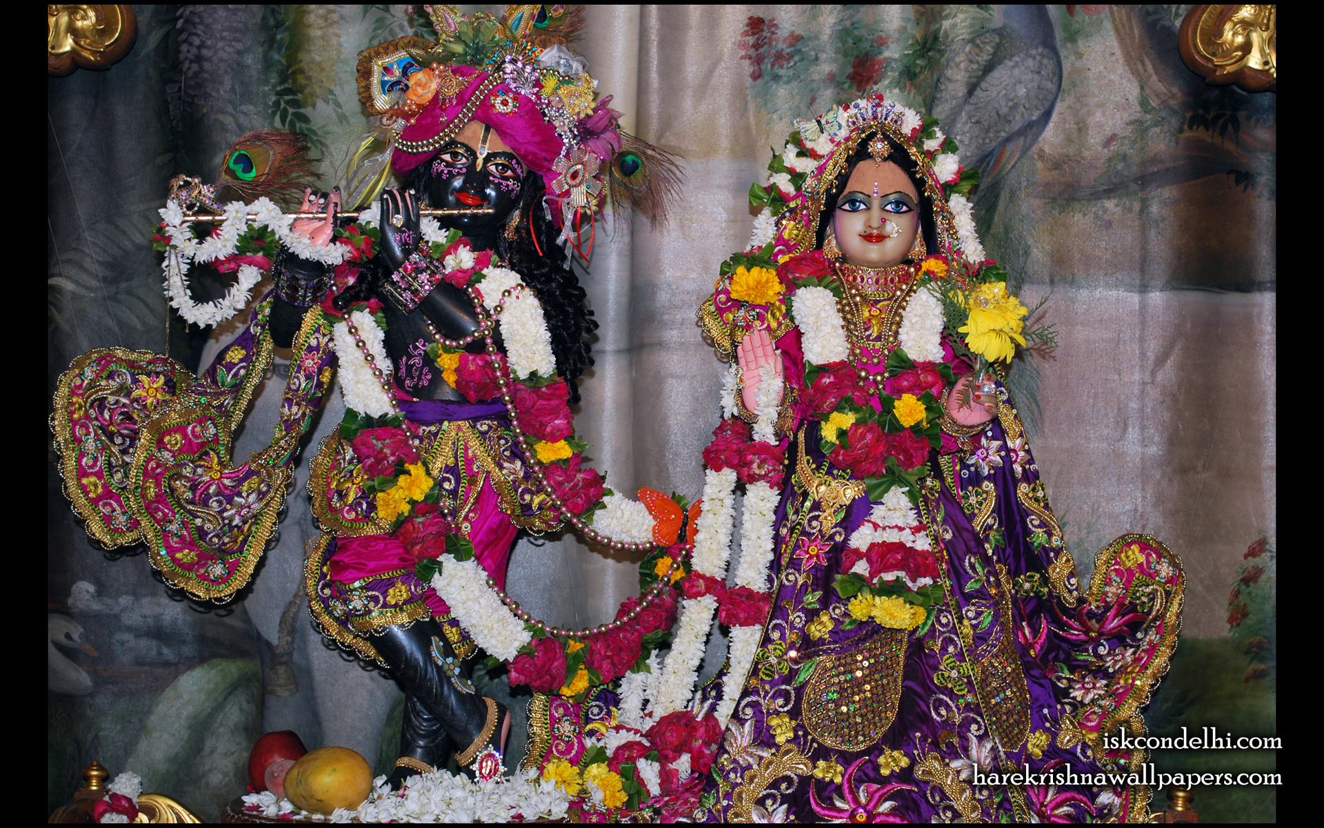 Sri Sri Radha Parthasarathi Wallpaper (002) Size 1920x1200 Download