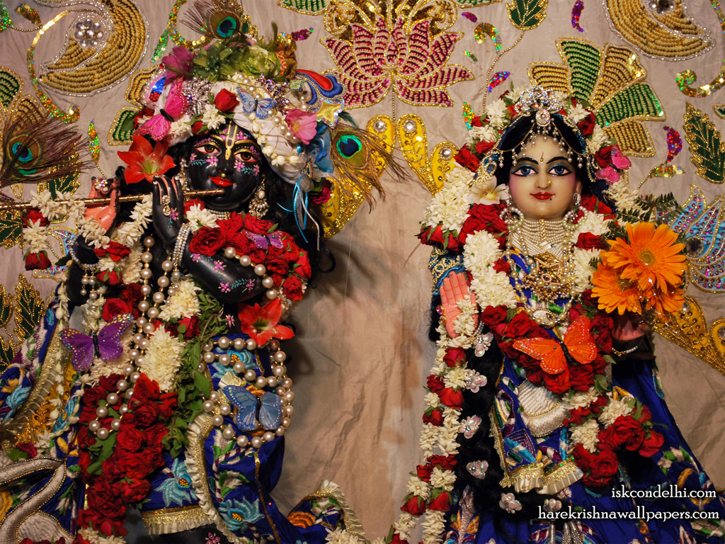 Sri Sri Radha Parthasarathi Close up Wallpaper (002) Size 1024x768 Download
