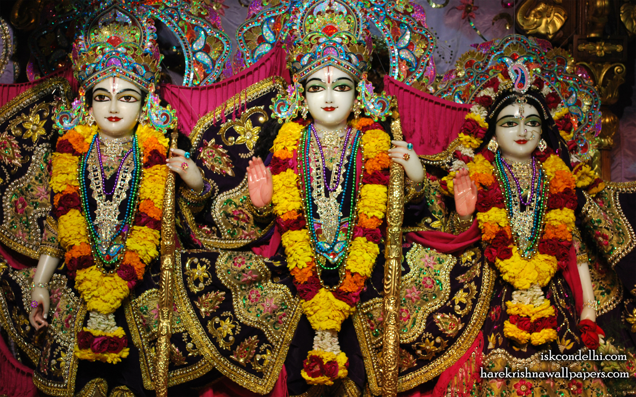 Sri Sri Sita Rama Laxman Wallpaper (002) Size 1280x800 Download