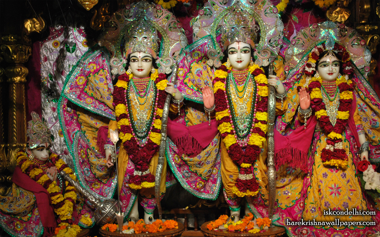 Sri Sri Sita Rama Laxman Hanuman Wallpaper (002) Size 1280x800 Download