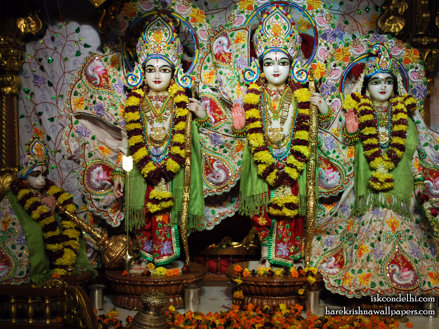 Sri Sri Sita Rama Laxman Hanuman Wallpaper (003) Size 1400x1050 Download