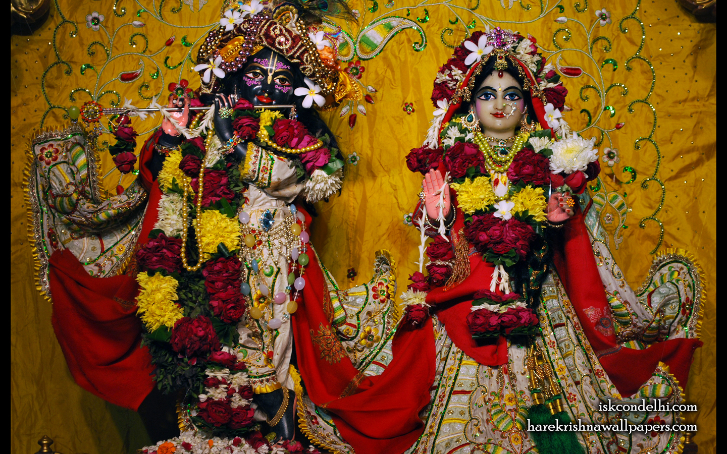 Sri Sri Radha Parthasarathi Wallpaper (004) Size 1440x900 Download