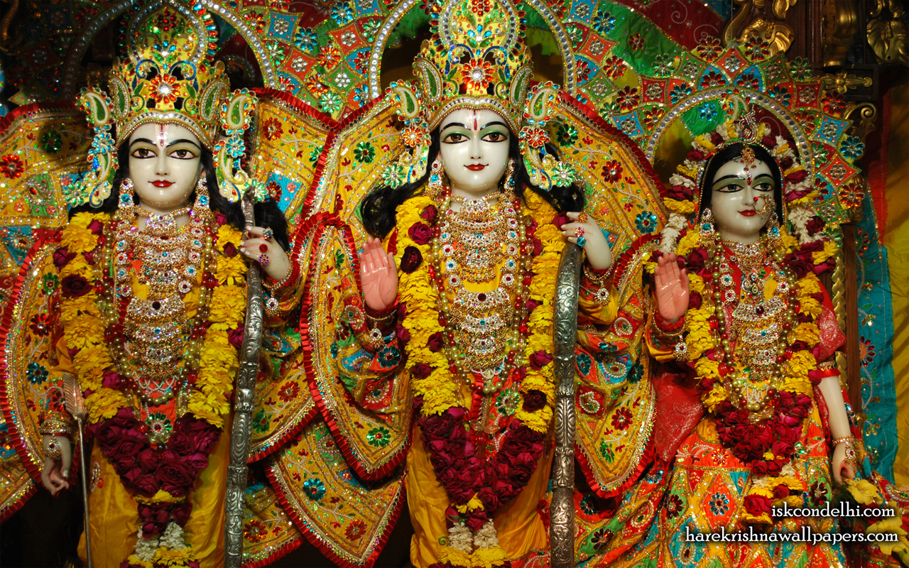 Sri Sri Sita Rama Laxman Wallpaper (004) Size 1280x800 Download