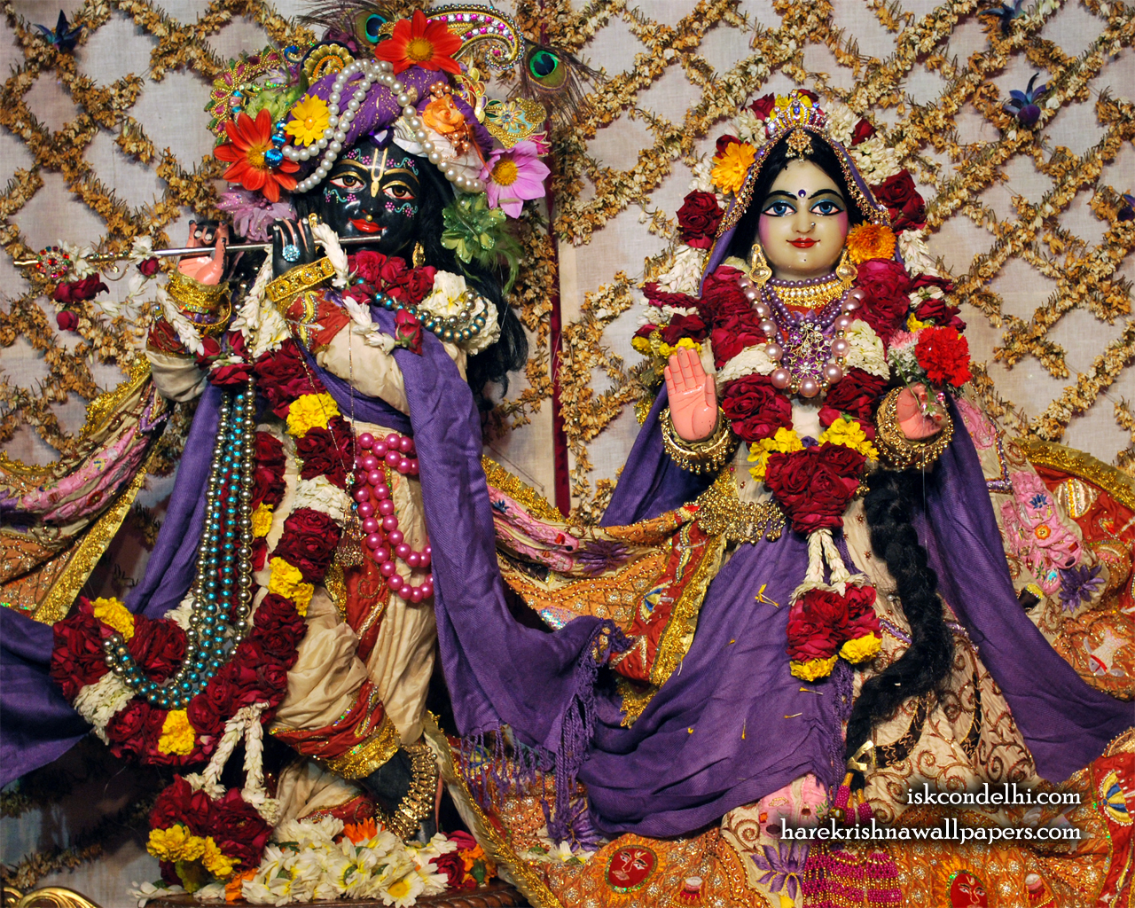 Sri Sri Radha Parthasarathi Wallpaper (005) Size 1280x1024 Download